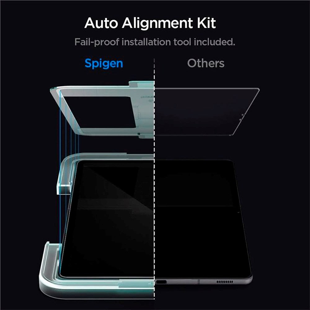 Samsung Galaxy Tab S8 / S7 Spigen EZ Fit Glas.tR Skjermbeskytter - Case Friendly - Gjennomsiktig