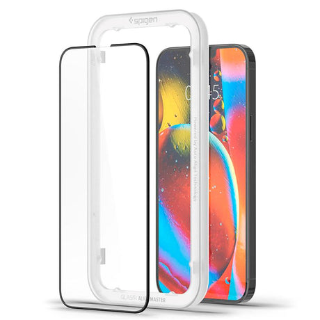 iPhone 14 / 13 Pro / 13 Spigen Skjermbeskyttelse 2-Pack - Svart Kant