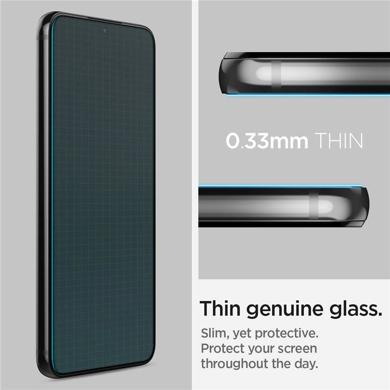 Samsung Galaxy S22+ (Plus) Spigen EZ Fit Glas.tR Skjermbeskytter 2. Stk - Case Friendly - Gjennomsiktig