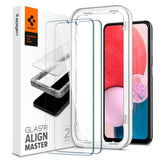 Samsung Galaxy A13 (5G / 4G) Spigen Alignmaster Glas.tR Skjermbeskytter 2. Stk - Case Friendly - Genomskinlig