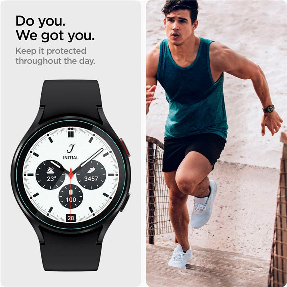 Spigen Samsung Galaxy Watch 5 Pro (45mm) EZ Fit GLAS.tR Skjermbeskytter - 2 stk - Gjennomsiktig