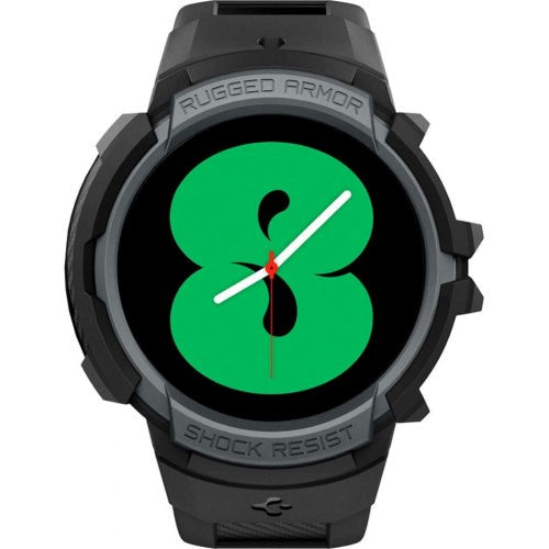 Samsung Galaxy Watch 4 (44 mm) SPIGEN Rugged Armor Pro-deksel - plastdeksel med stropp - Kullgå (DEMO)