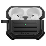 Spigen Though Armor Airpods Pro 2nd Gen Cover - MagSafe-kompatibel - m. Karabinkrok - Svart