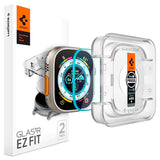 Spigen Apple Watch Ultra 1 / 2 (49mm) EZ Fit GLAS.tR Skjermbeskytter - 2 stk - Gjennomsiktig