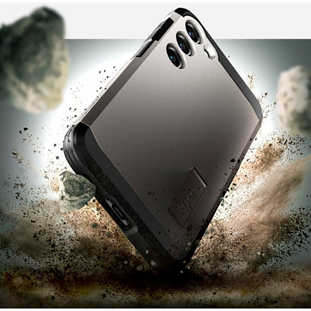 Samsung Galaxy S23 Spigen Tough Armor Deksel med Stativ - Svart