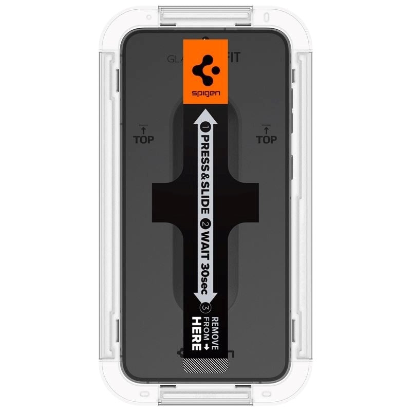 Samsung Galaxy S23 Spigen EZ Fit Glas.tR Skjermbeskytter 2. Stk - Case Friendly - Gjennomsiktig