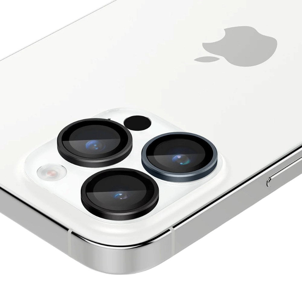 iPhone 17 Pro / 17 Pro Max / 16 Pro / 16 Pro Max / 15 Pro / 15 Pro Max / 14 Pro / 14 Pro Max Spigen Glass tR EZ Fit Optik Pro Kameralinsebeskyttelsesglass - 2 stk - Gjennomsiktig