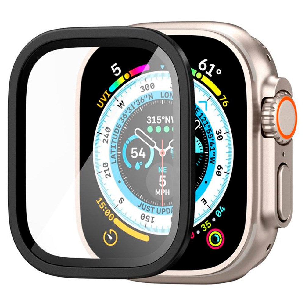 Apple Watch Ultra 1/2 (49mm) Spigen Slim Pro GLAS.tR Skjermbeskytter - Svart