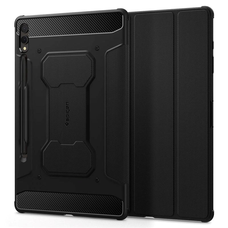 Samsung Galaxy Tab S9+ (Plus) Spigen Rugged Armor Pro Deksel - Svart