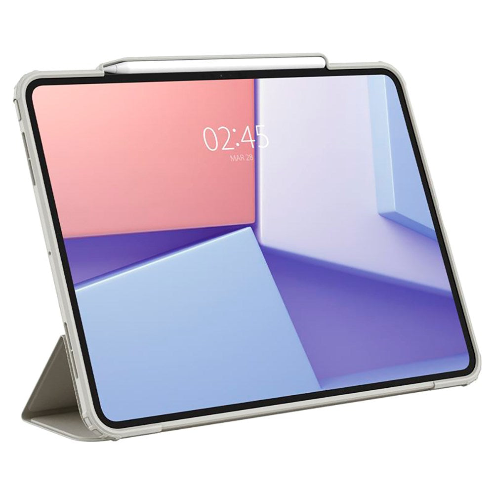 iPad Pro 13" (2024) Spigen Air Skin Pro Skinn Flip Deksel - Grå