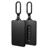 Spigen - Tesla Nøkkelkortholder m. Karabinkrok - 2-Pack - Svart