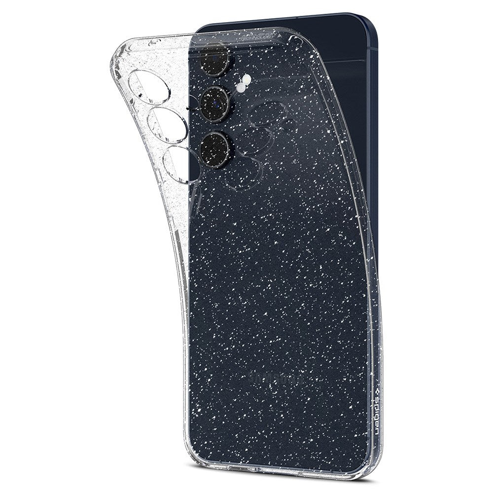 Spigen Samsung Galaxy A55 (5G) Liquid Crystal Glitter Deksel - Gjennomsiktig