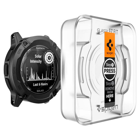 Garmin Instinct 2X Solar Spigen EZ Fit GLAS.tR Skjermbeskytter - 2 stk - Gjennomsiktig