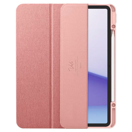 iPad Air 13" (2024) Spigen Urban Fit Stoff Deksel med Pekepenn Holder - Rose Gold