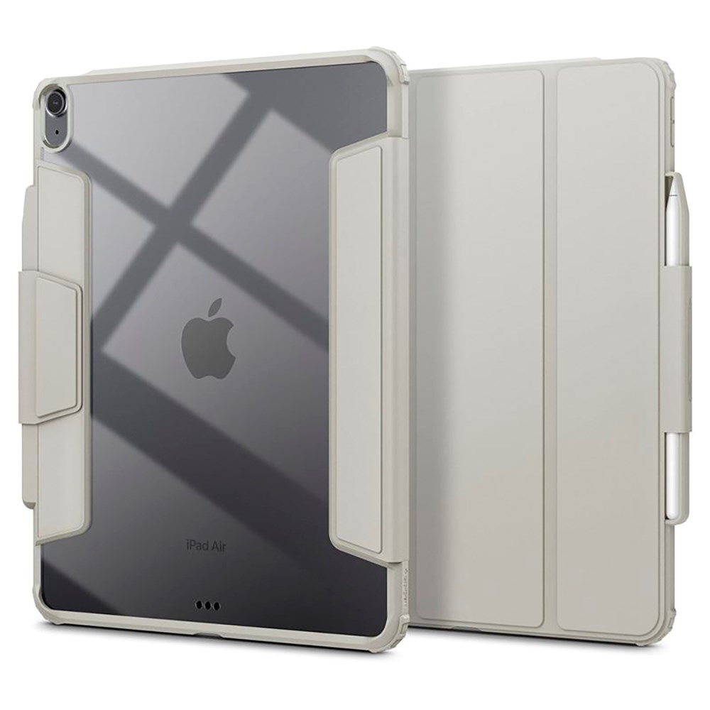 iPad Air 13" (2024) Spigen Air Skin Pro Skinn Flip Deksel - Grå