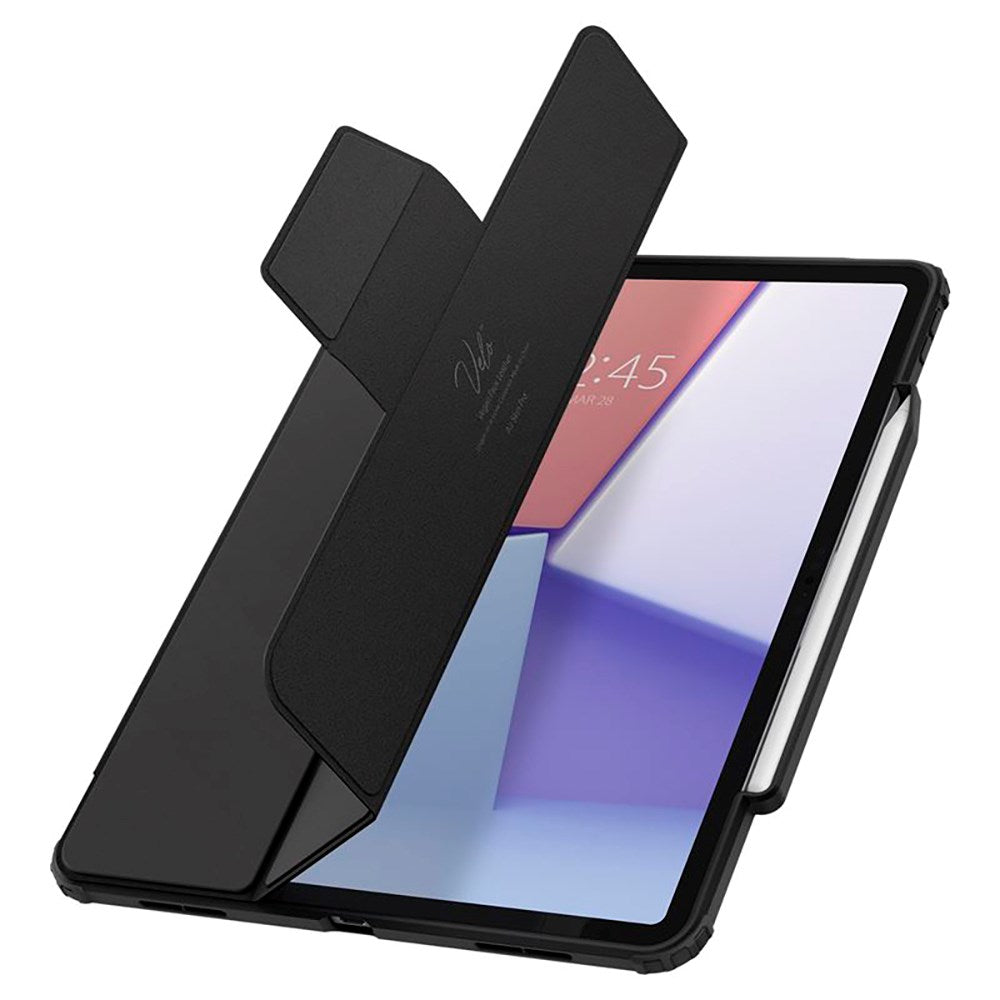 iPad Air 13" (2024) Spigen Air Skin Pro Skinn Flip Deksel - Svart