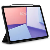 iPad Air 13" (2024) Spigen Air Skin Pro Skinn Flip Deksel - Svart