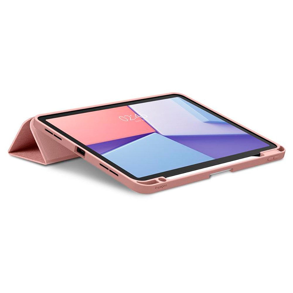 iPad Air 11" (2024) Spigen Urban Fit Stoff Deksel m. Penneholder - Rose Gold