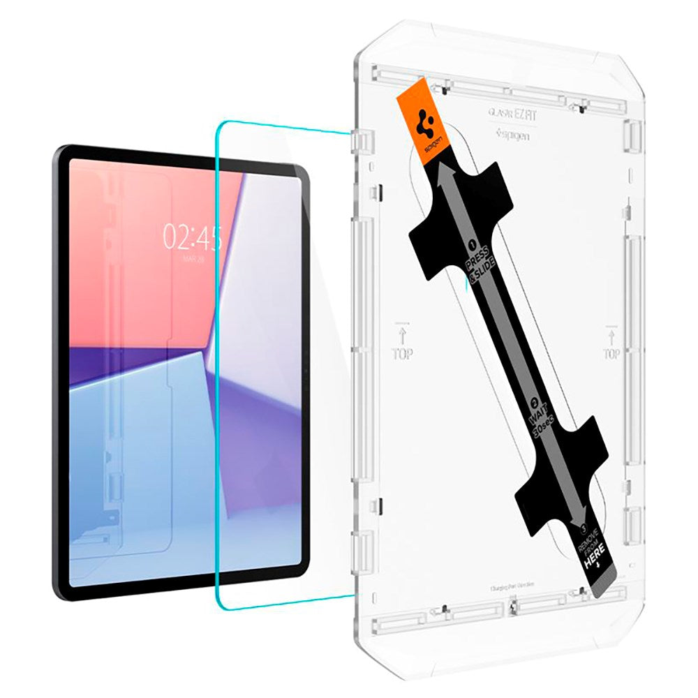 iPad Air 13" (2024) Spigen EZ Fit Glas.tR Skjermbeskytter - Case Friendly - Gjennomsiktig