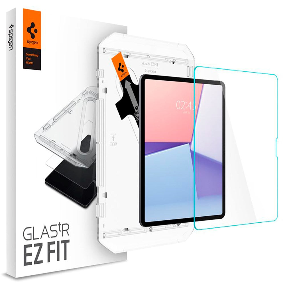 iPad Air 13" (2024) Spigen EZ Fit Glas.tR Skjermbeskytter - Case Friendly - Gjennomsiktig