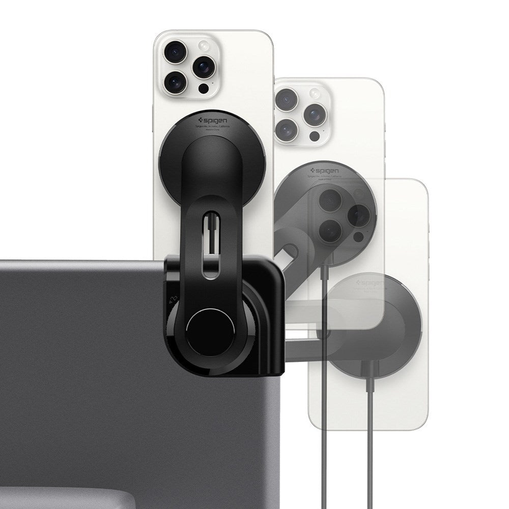Spigen TapLock Mobilholder til Tesla S / 3 / X / Y / Cybertruck - MagSafe Kompatibel - Svart