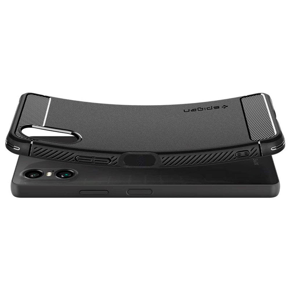 Sony Xperia 10 VI Spigen Rugged Armor Deksel - Svart