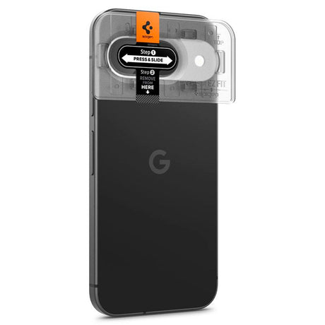 Google Pixel 9 Spigen EZ Fit. tR Optik Kameralinsebeskyttelse - 2 Stk - Gjennomsiktig