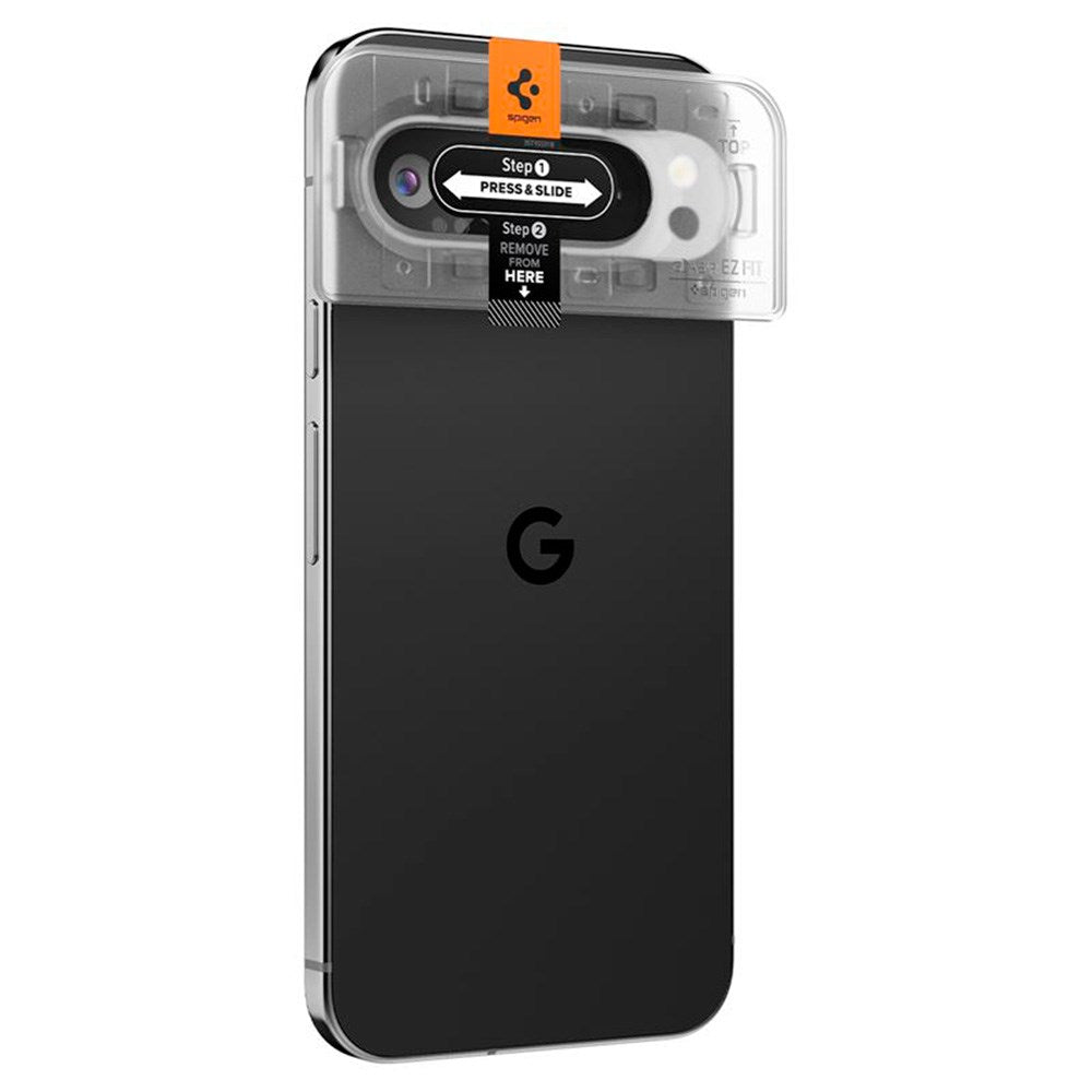 Google Pixel 9 / 9 Pro  Spigen EZ Fit. tR Optik Kameralinsebeskyttelse - 2 Stk - Gjennomsiktig