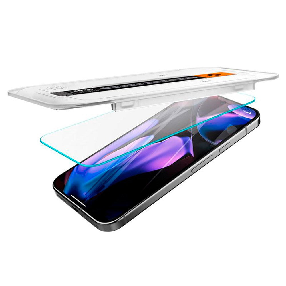 Google Pixel 9 Pro XL Spigen EZ Fit Glas.tR Skjermbeskytter 2. Stk - Case Friendly - Gjennomsiktig