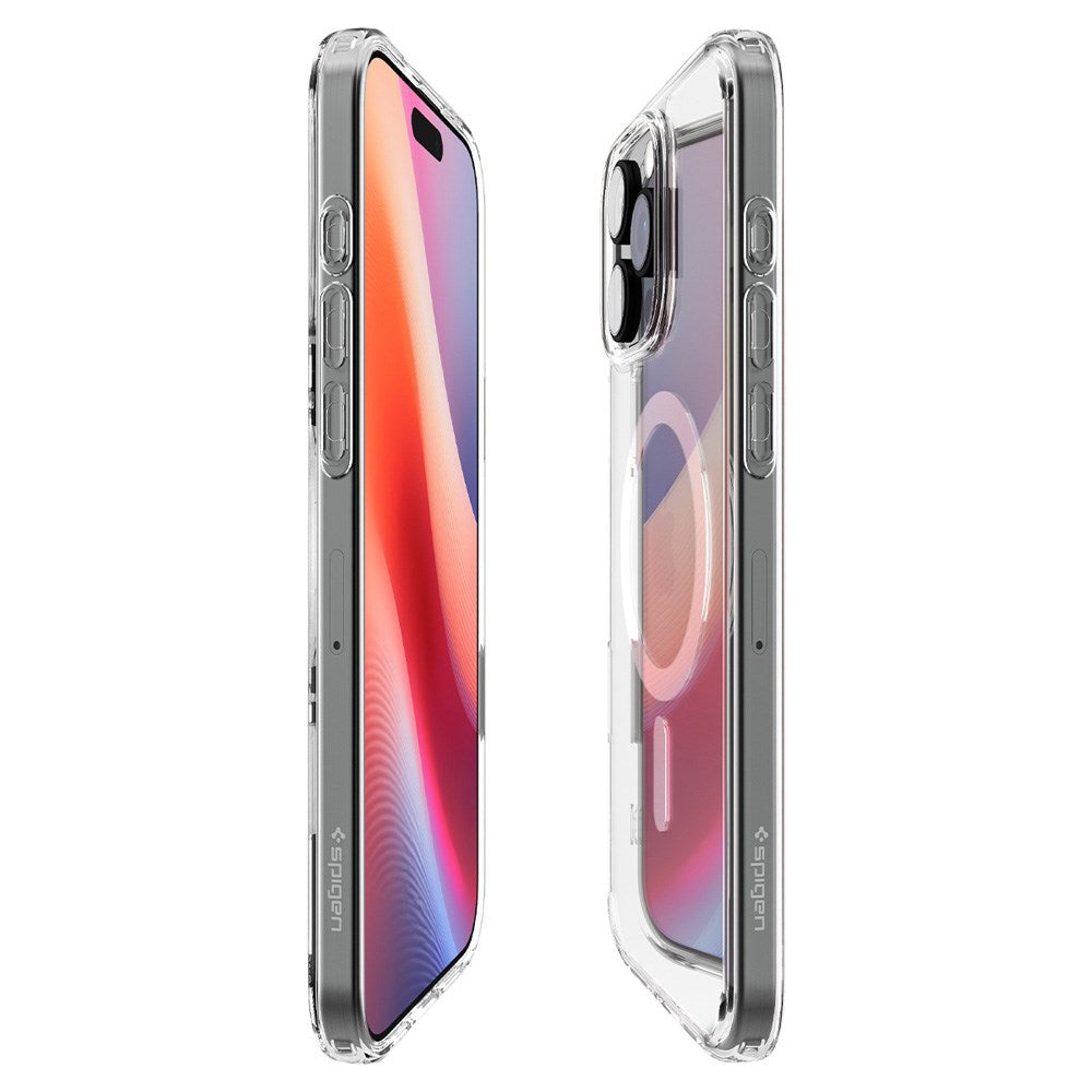 iPhone 16 Pro Max Spigen Ultra Hybrid T Deksel - MagSafe Kompatibel - Gjennomsiktig / Hvit