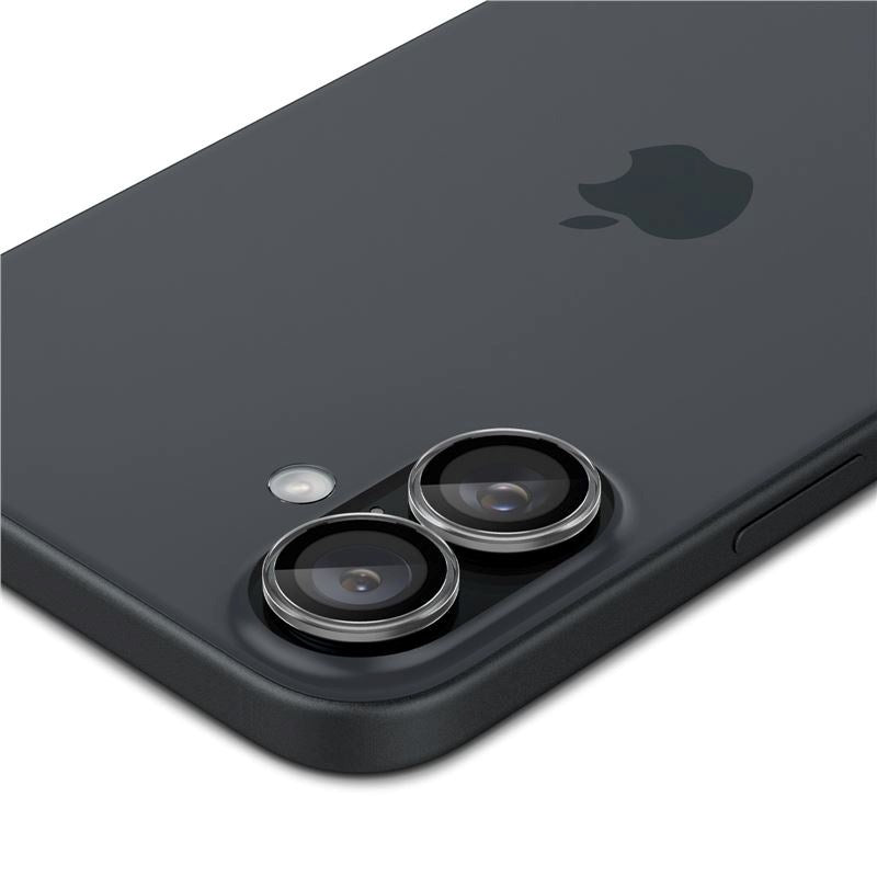 iPhone 16 / 16 Plus Spigen EZ Fit. tR Optik Pro Kameralinsebeskyttelse - 2 Stk - Gjennomsiktig