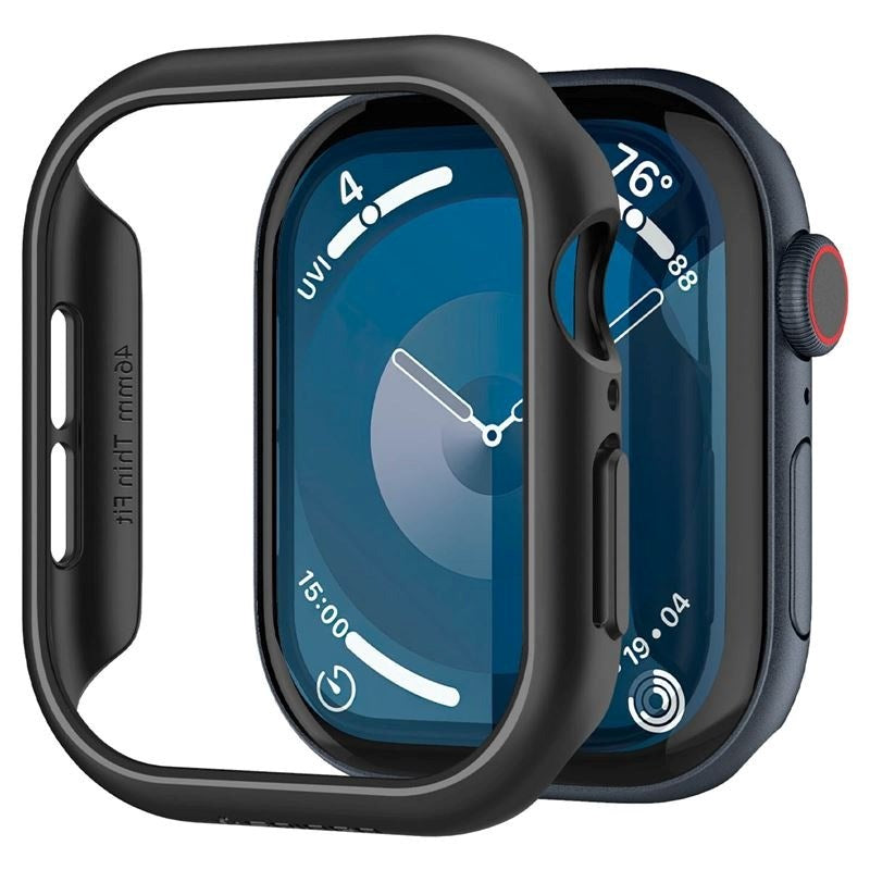 Apple Watch 10 (46mm) Spigen Thin Fit Deksel - Svart