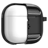 Spigen Rugged Armor Apple Airpods (4. gen) Deksel m. Karabinkrok - Svart