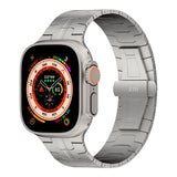 Apple Watch Ultra 1/2 (49mm) Just Mobile Titanium Reim - Sølv