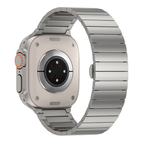 Apple Watch Ultra 1/2 (49mm) Just Mobile Titanium Reim m. DLC Belegg - Sølv