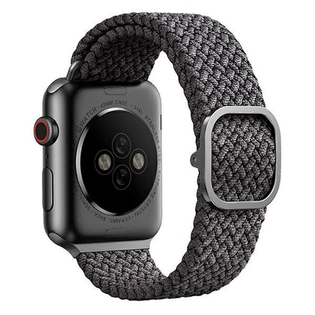 Apple Watch (38/40/SE/41/42mm) UNIQ Aspen Flettet Stoffrem - Grå