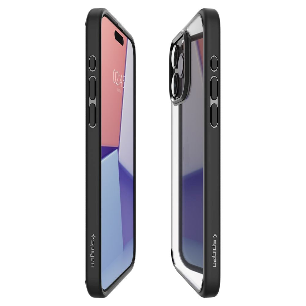 iPhone 15 Pro Max Spigen Ultra Hybrid Deksel - Gjennomsiktig / Svart