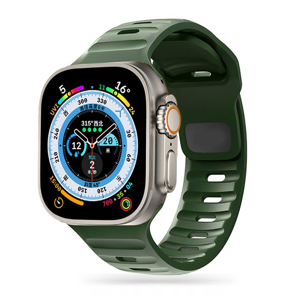 Apple Watch (42/44/SE/45/46/49mm) Iconband Tech-Protect Line Silikon Reim - Army Green