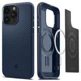 iPhone 15 Pro Spigen Mag Armor Deksel - MagSafe Kompatibelt - Navy Blue