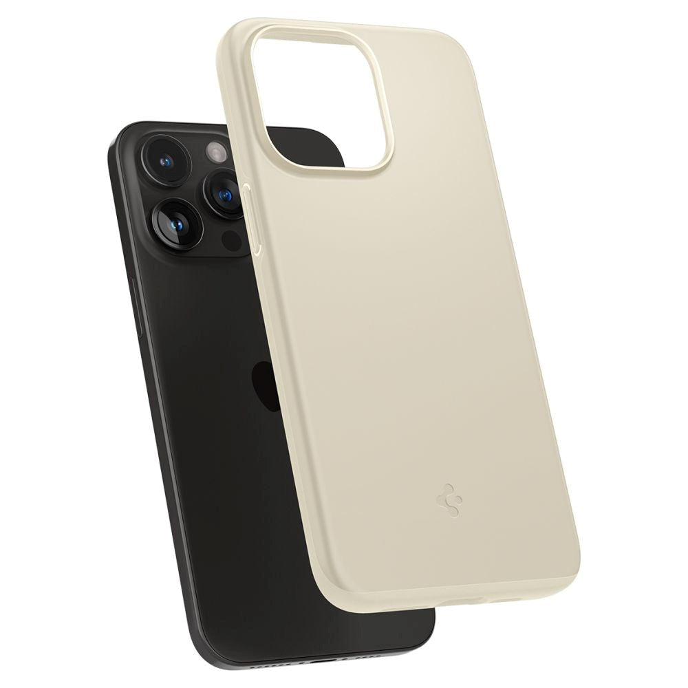 iPhone 15 Pro Spigen Thin Fit Deksel - Mute Beige