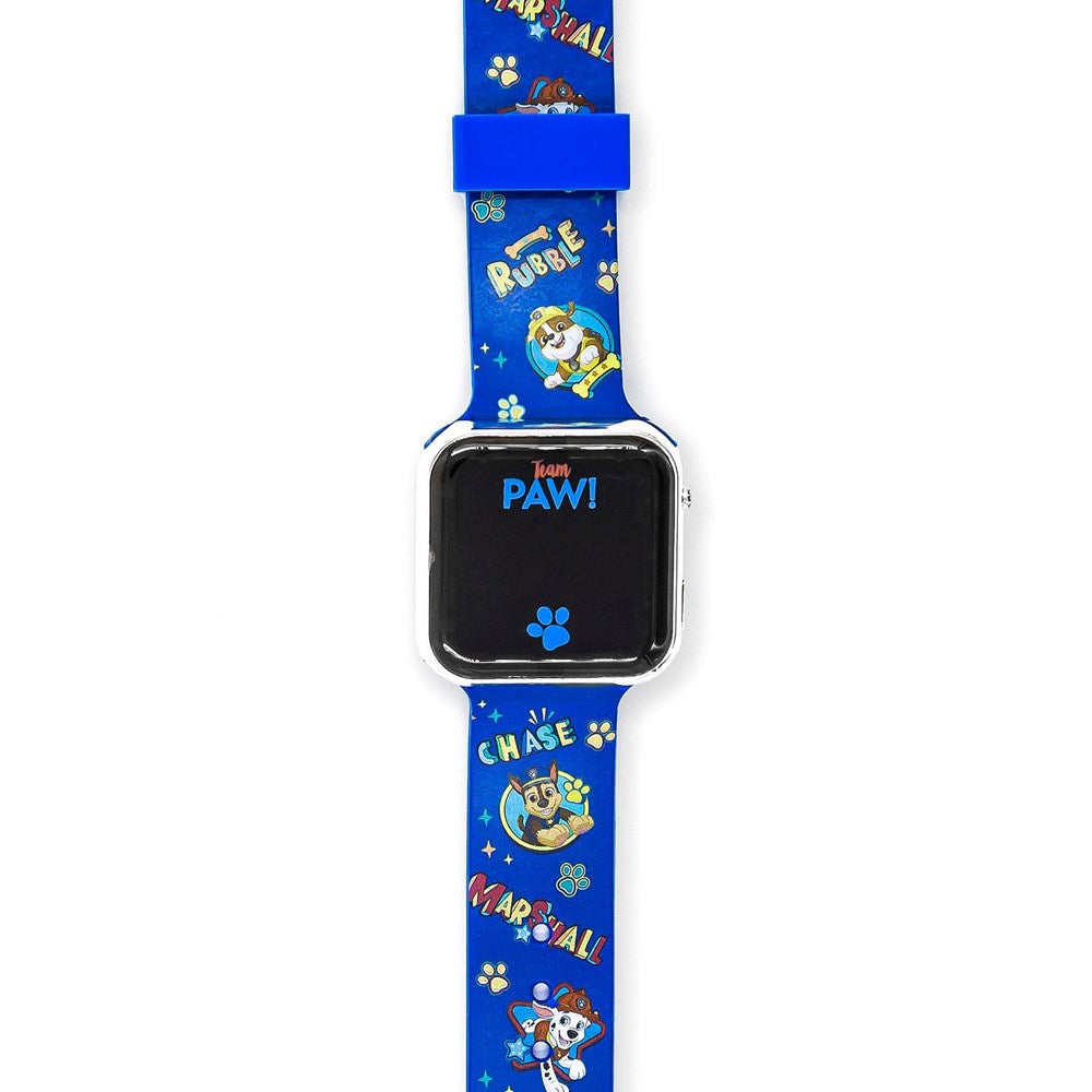 Accutime LED-Klokke for Barn med Justerbar Reim - Paw Patrol