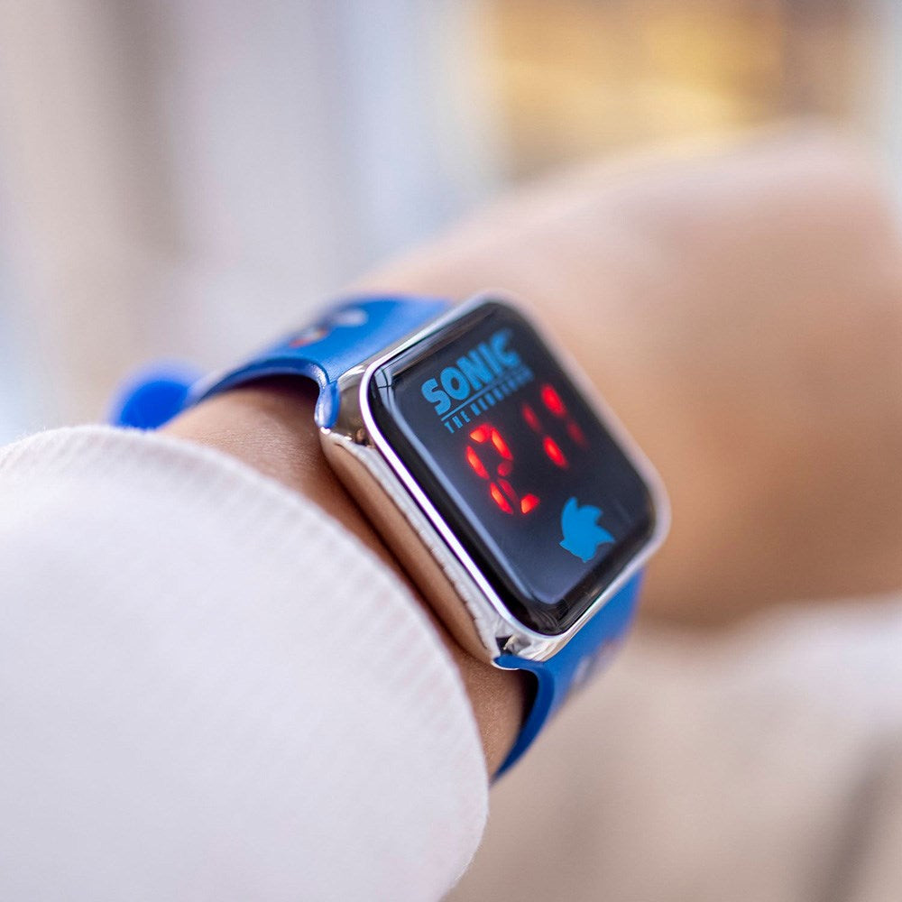 Accutime LED-Klokke for Barn med Justerbar Reim - Sonic V2