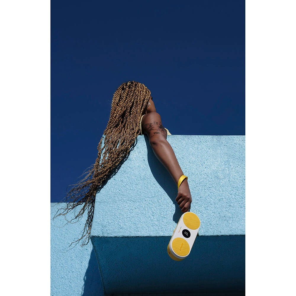 Polaroid Player P2 Bærbar Bluetooth Høyttaler - Hvit / Gul