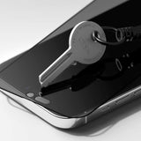 Hofi iPhone 15 Plus Glass Pro+ Skjermbeskyttelse med Privacy - Case Friendly - Gjennomsiktig / Svart Kant