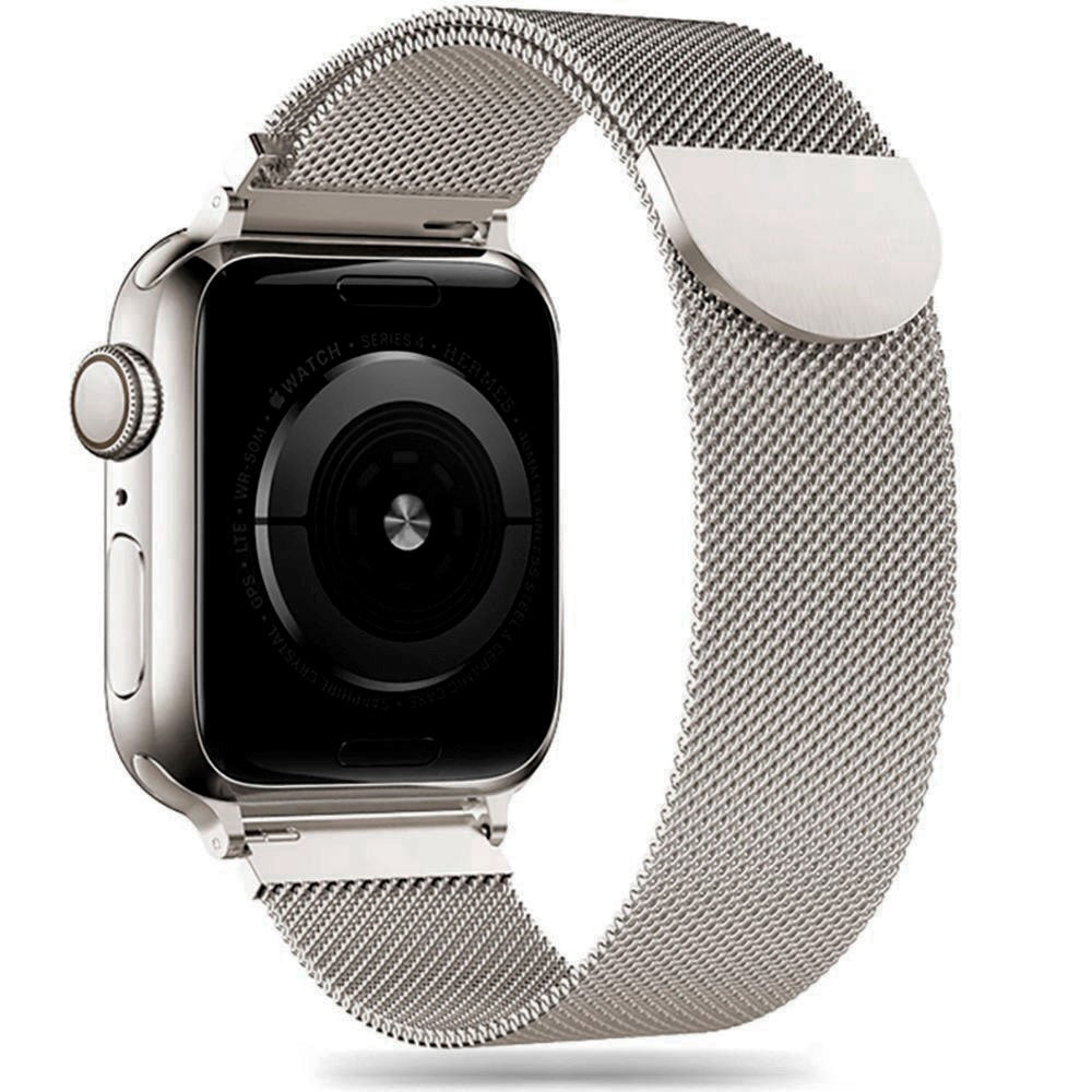 Tech-Protect Apple Watch (42/44/SE/45/46/49mm) Milanse Band i Rustfritt Stål - Stål Farget