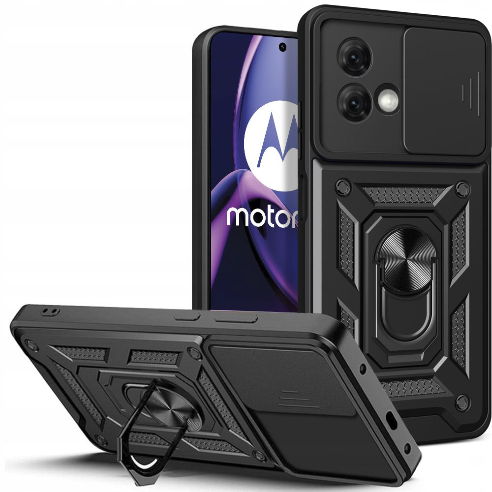 Motorola Moto G84 5G Tech-Protect Camshield Håndverker Deksel - Svart