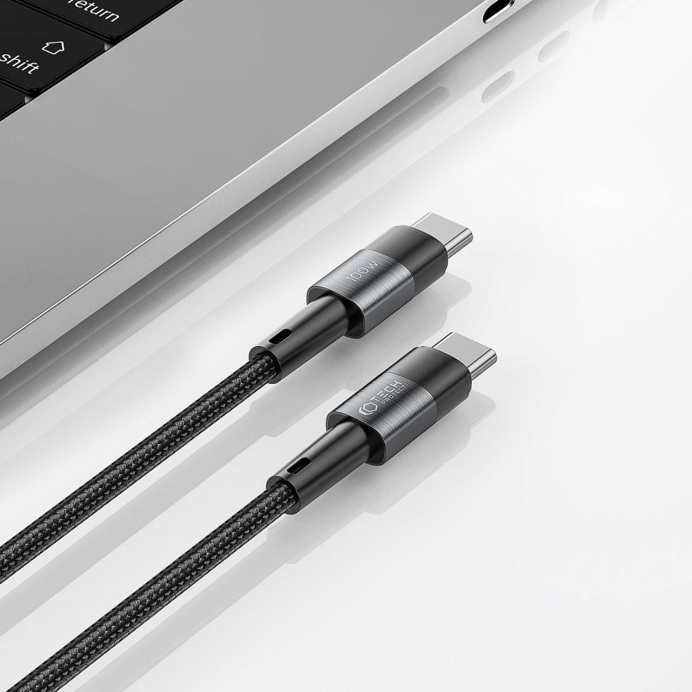 Tech-Protect Ultraboost USB-C til USB-C Kabel 100W/5A 50cm - Grå