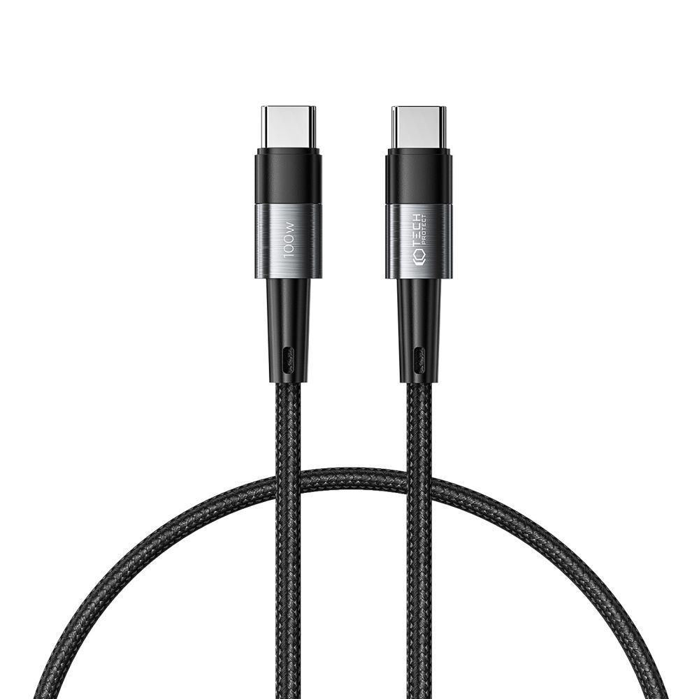 Tech-Protect Ultraboost USB-C til USB-C Kabel 100W/5A 50cm - Grå