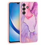 Samsung Galaxy A34 (5G) Tech-Protect Fleksibelt Plast Deksel - Colorful Marble