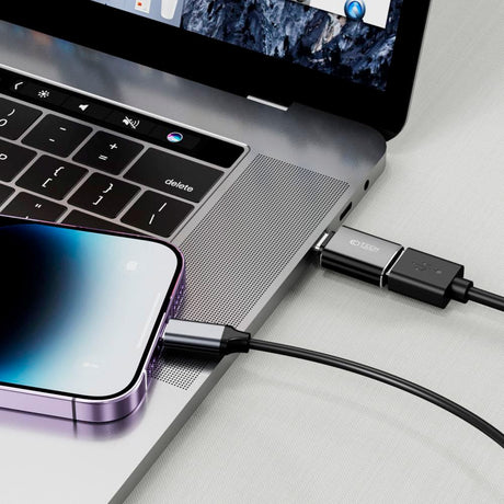 Tech-Protect Lightning til USB-A Adapter - Svart